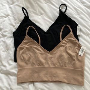 SOLD Gap Bralettes in Nude and Black